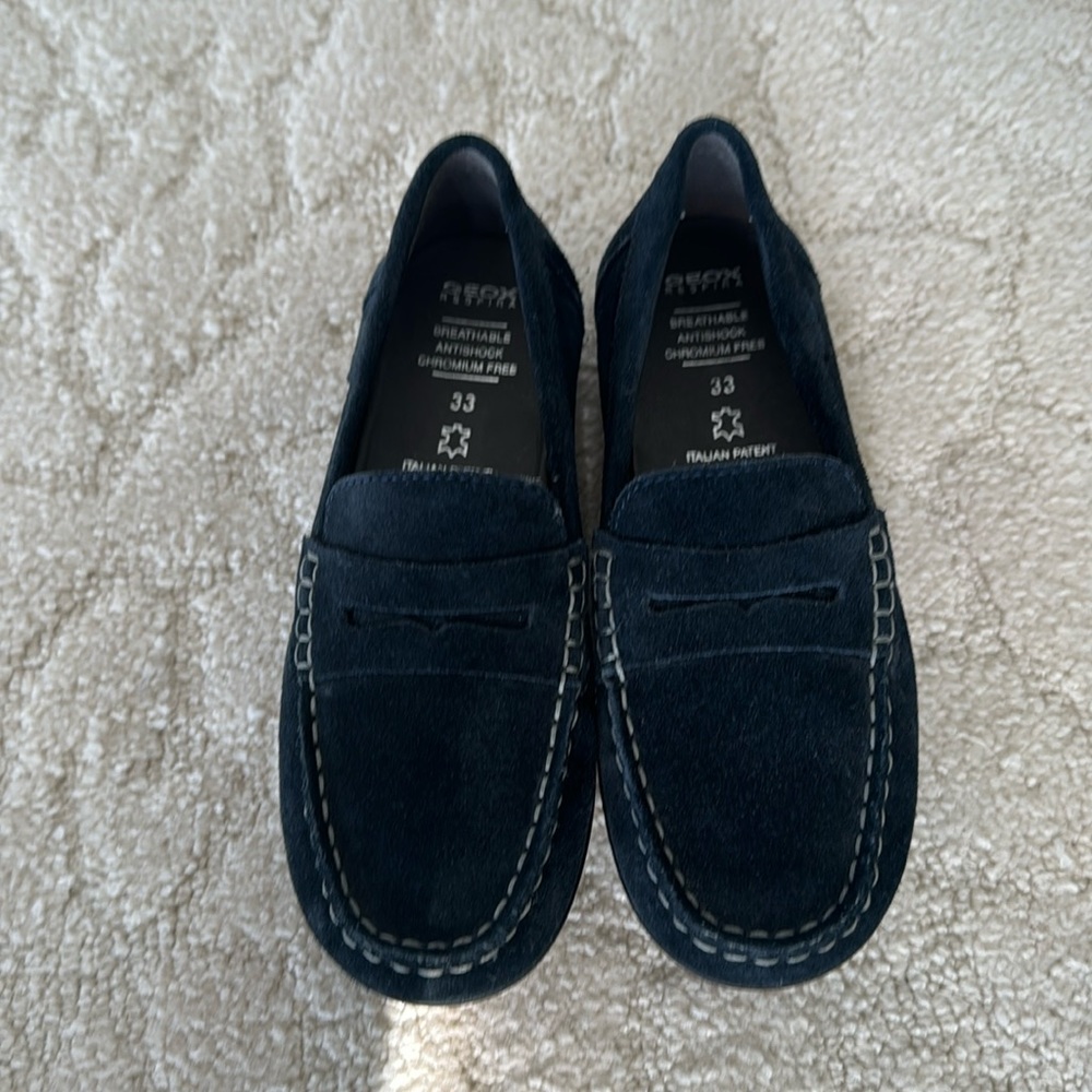 Geox boys suede driver size 33